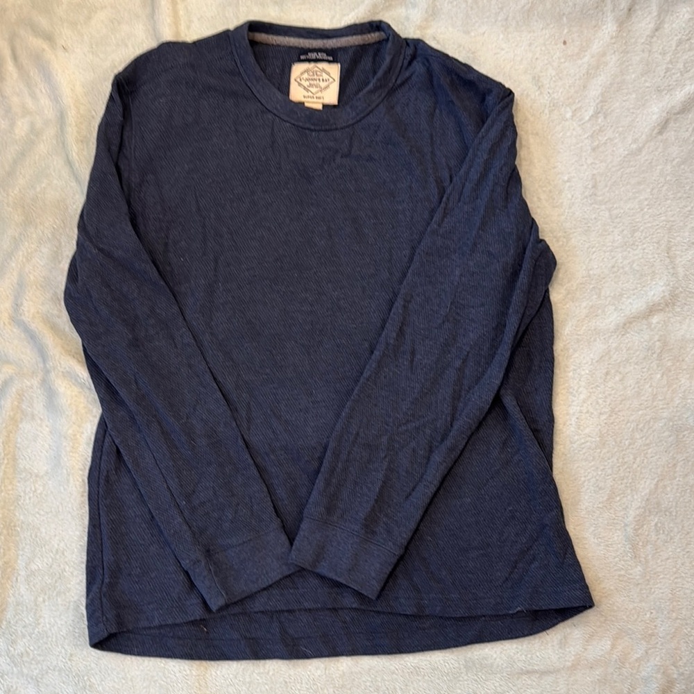 Men's Blue Crew Neck Shirt